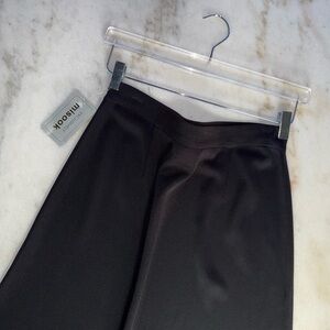 Misook Black Knit Pencil Skirt Size Small Stretch Elastic Waist Business Travel